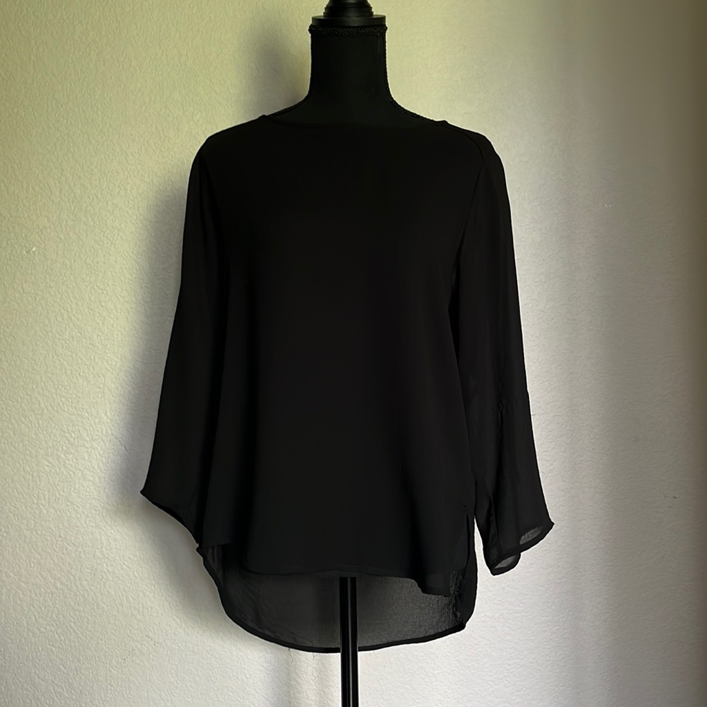 Zara Basic Black Blouse